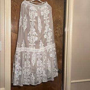 Altar'd State Tan Maxi Skirt